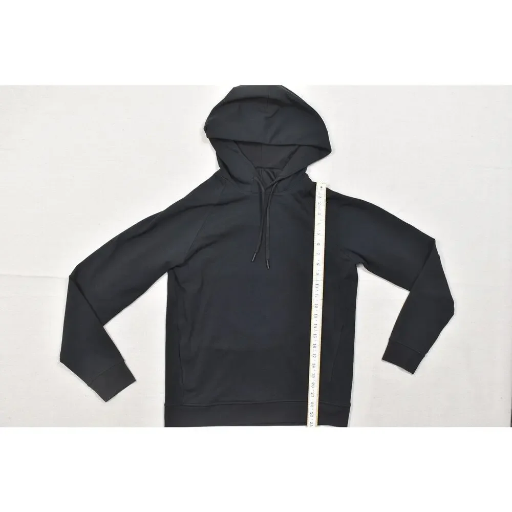 Lululemon City Sweat Pullover Hoodie Black Men's Size S Small Athletic Raglan Sl